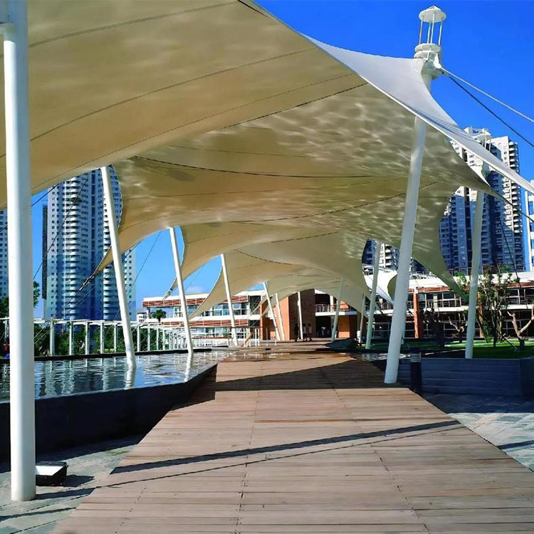 白银膜结构景观棚