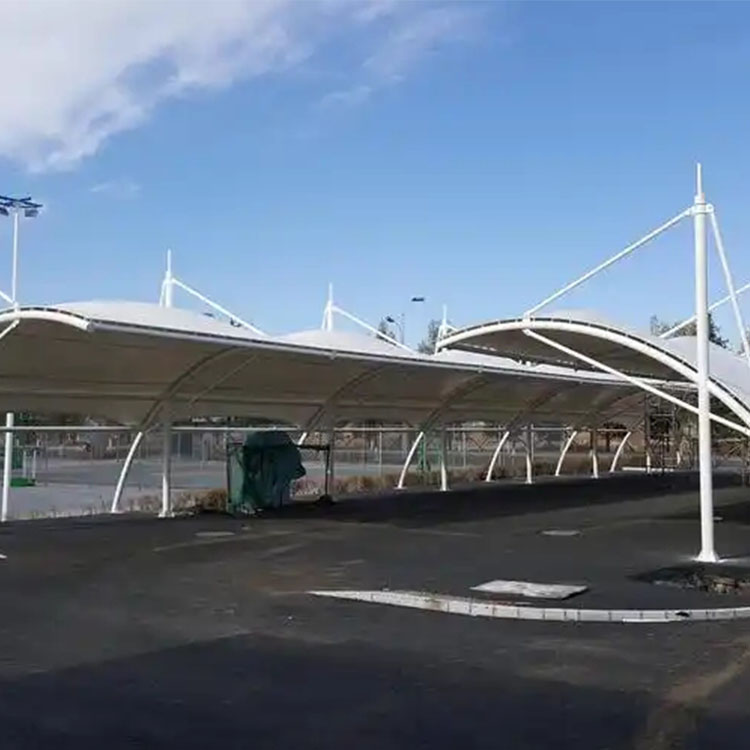 白银膜结构电动车棚