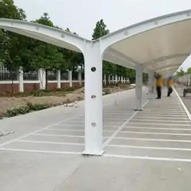 白银膜结构电动车棚