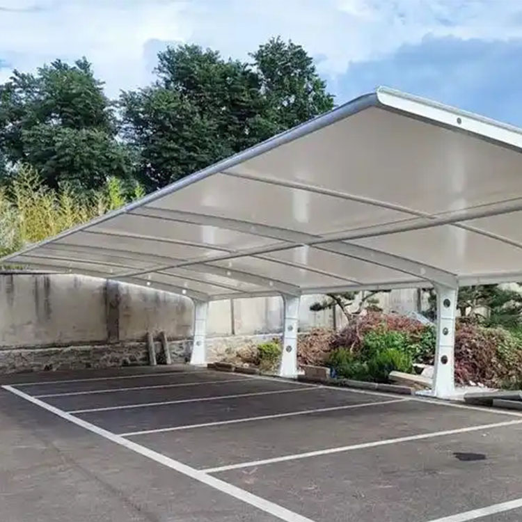 白银膜结构汽车棚